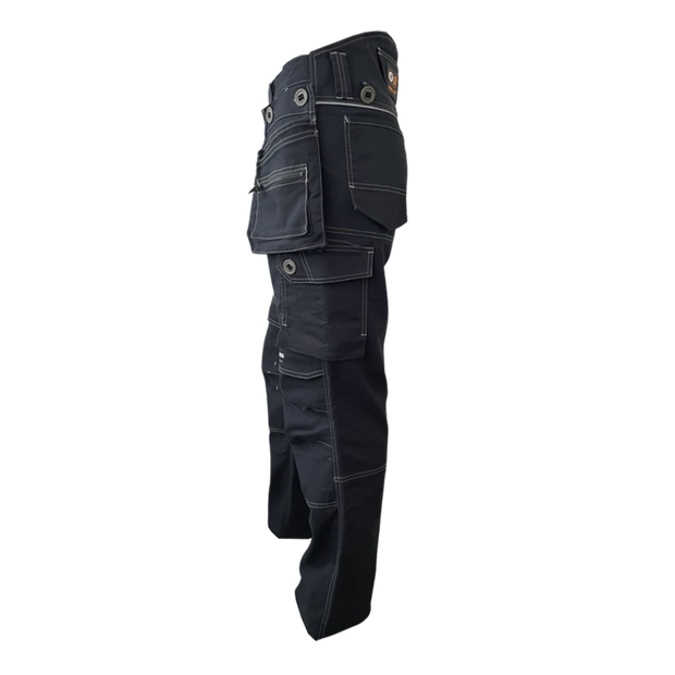 CONTRACTOR : Multi-pockets Work Pants with knee pad opening