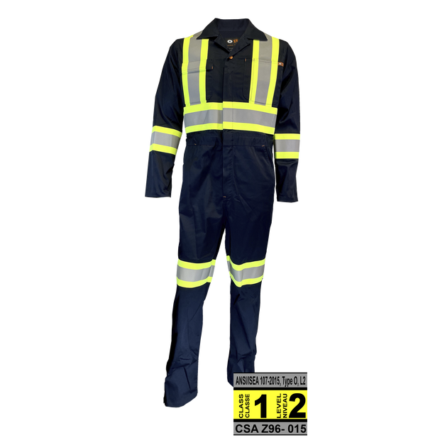 FREDDY : Men's Stretch coverall with Reflective Strip