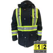 HAUTE TENSION : Men's Water Repellent Stain Oil Resistant Stretch Winter Jacket Safety