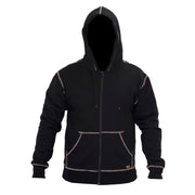 AMQUI : Stretch Breathable Tech-Acrylic hooded Sweatshirt with zipper