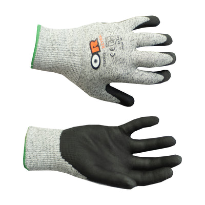 TUFF : ANSI cut 5 Nitrile Grip Gloves